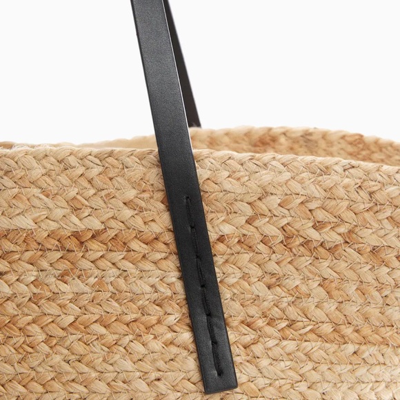 MANGO Jute basket bag - Picture 3 of 5